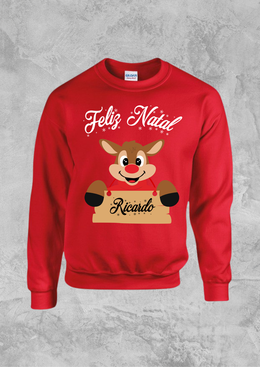 Rena com placa de nome