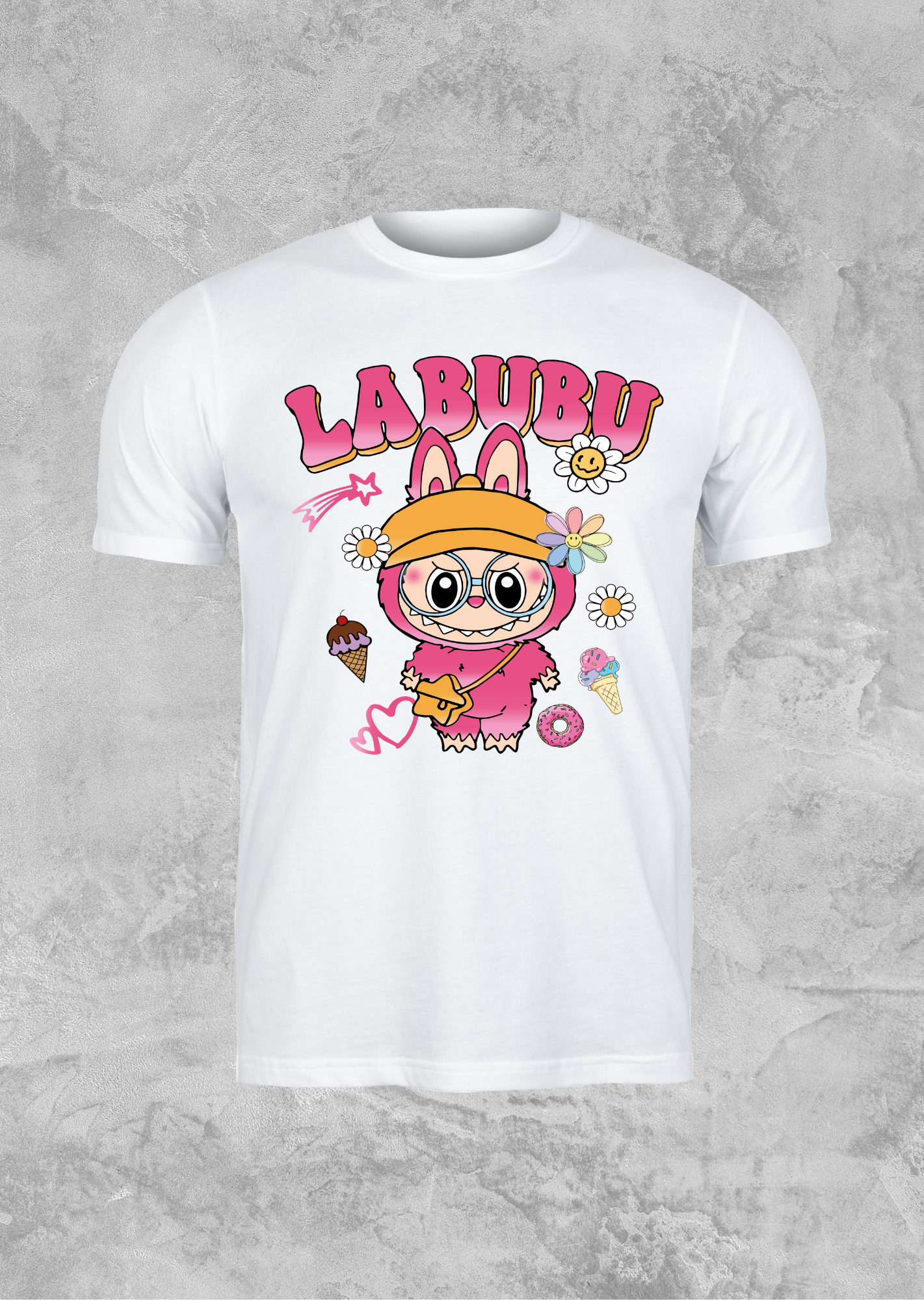 Labubu - Rosa com doces